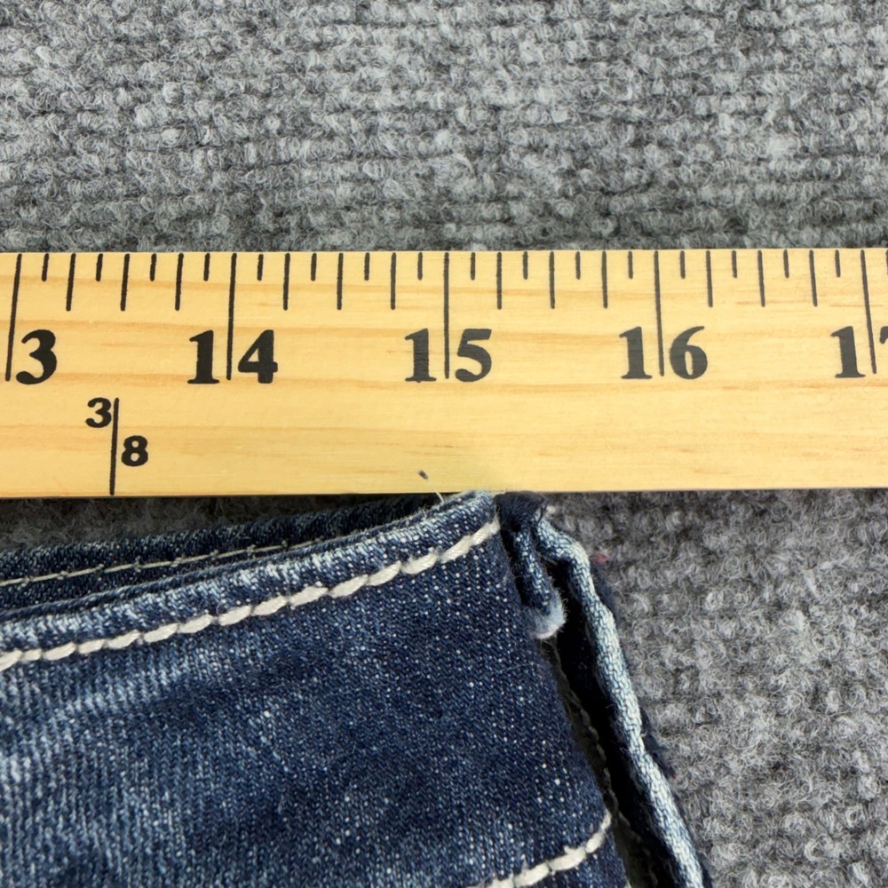 Miss Me Jeans Womens 27 (Fits 30x31) Dark Wash Skinny Buckle Flap Pocket Denim - Picture 9 of 16